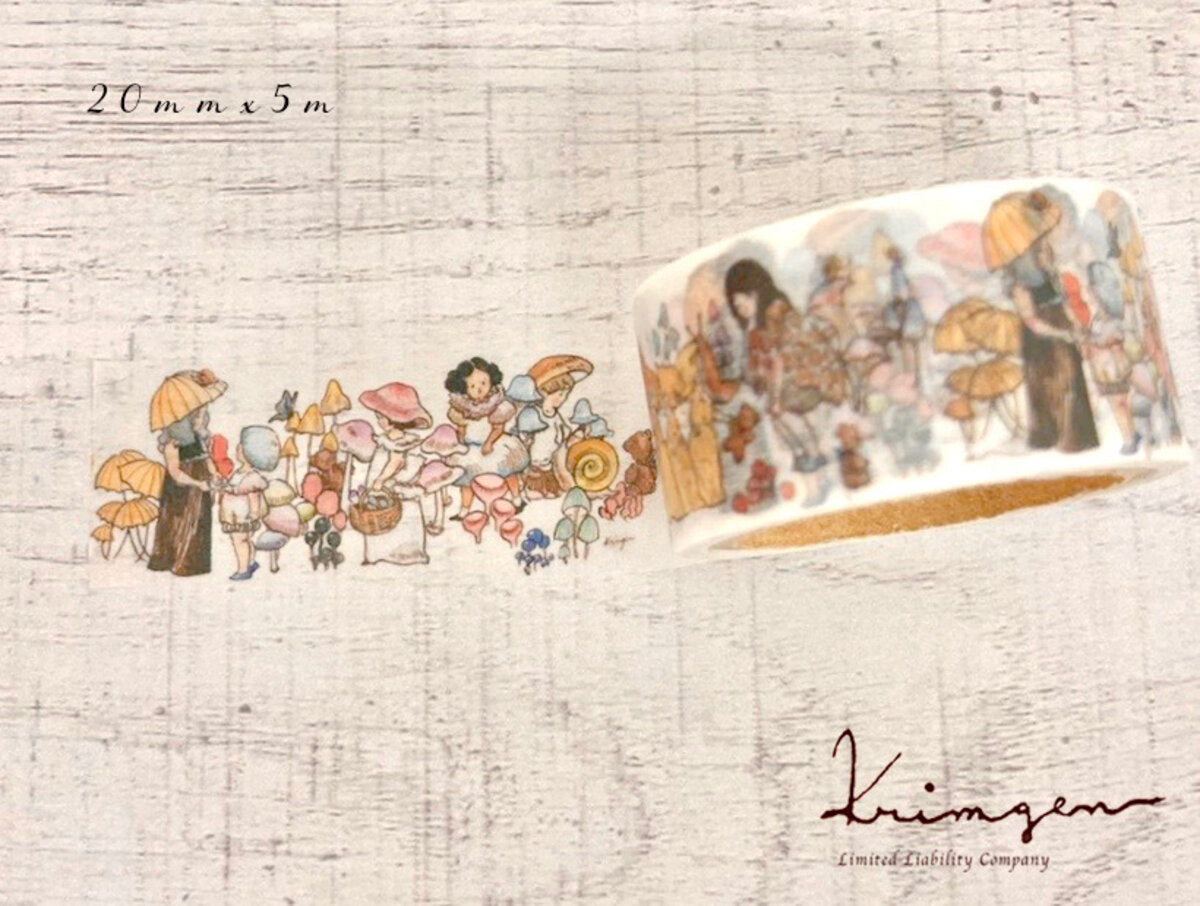 Krimgen Washi Tape: Mushrooms