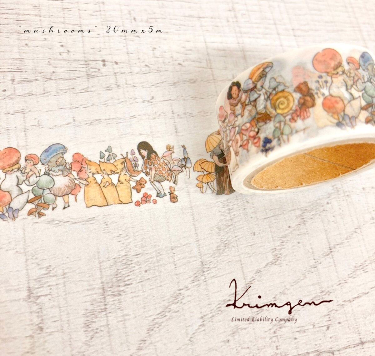 Krimgen Washi Tape: Mushrooms