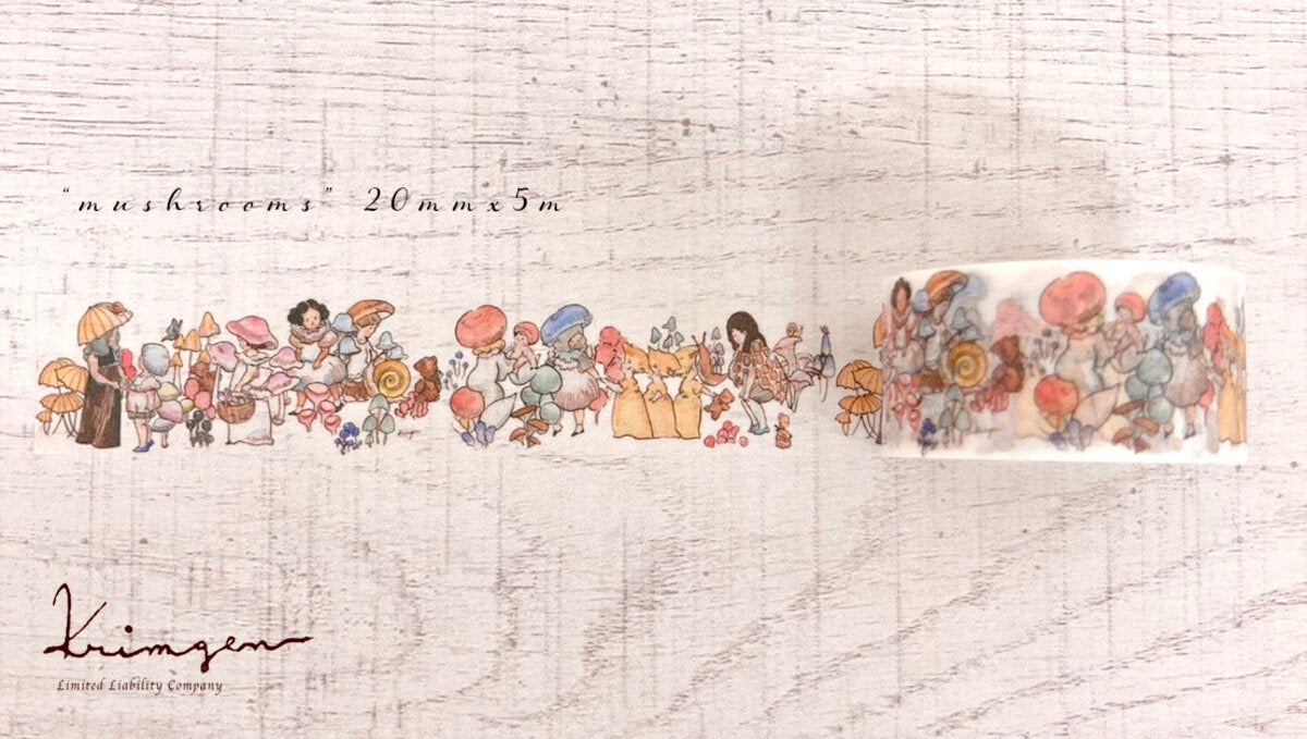 Krimgen Washi Tape: Mushrooms