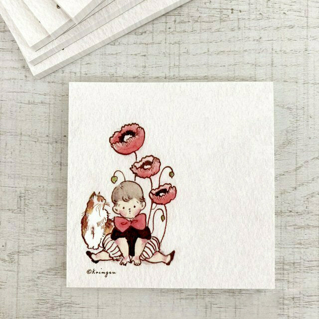 Krimgen Memo Pad: Poppy