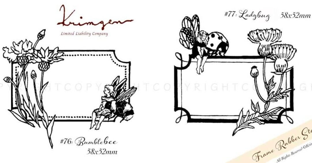 Krimgen Rubber Stamp: Fairy Frames