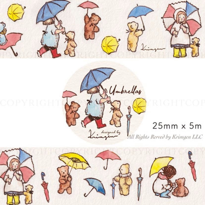 Krimgen Washi Tape: Umbrella