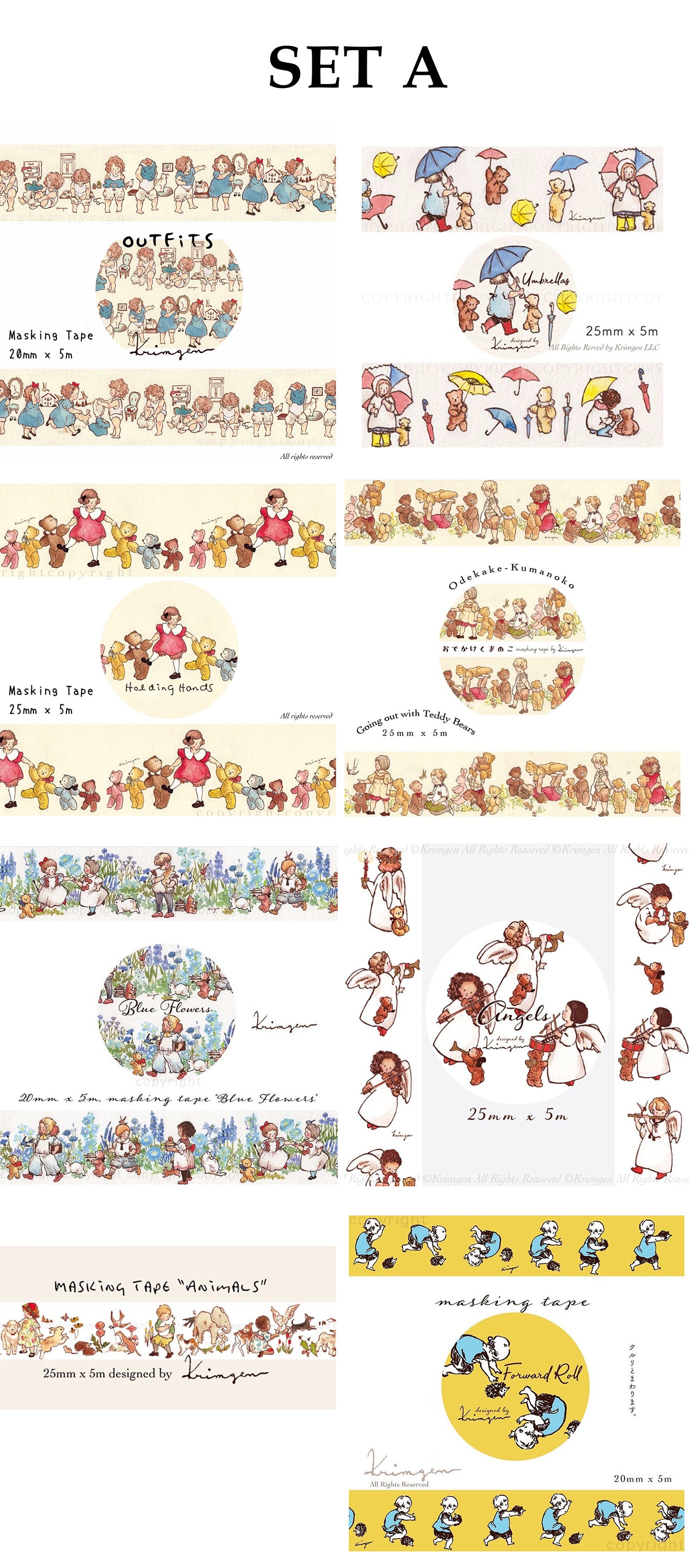 Washi Sample Set: Krimgen