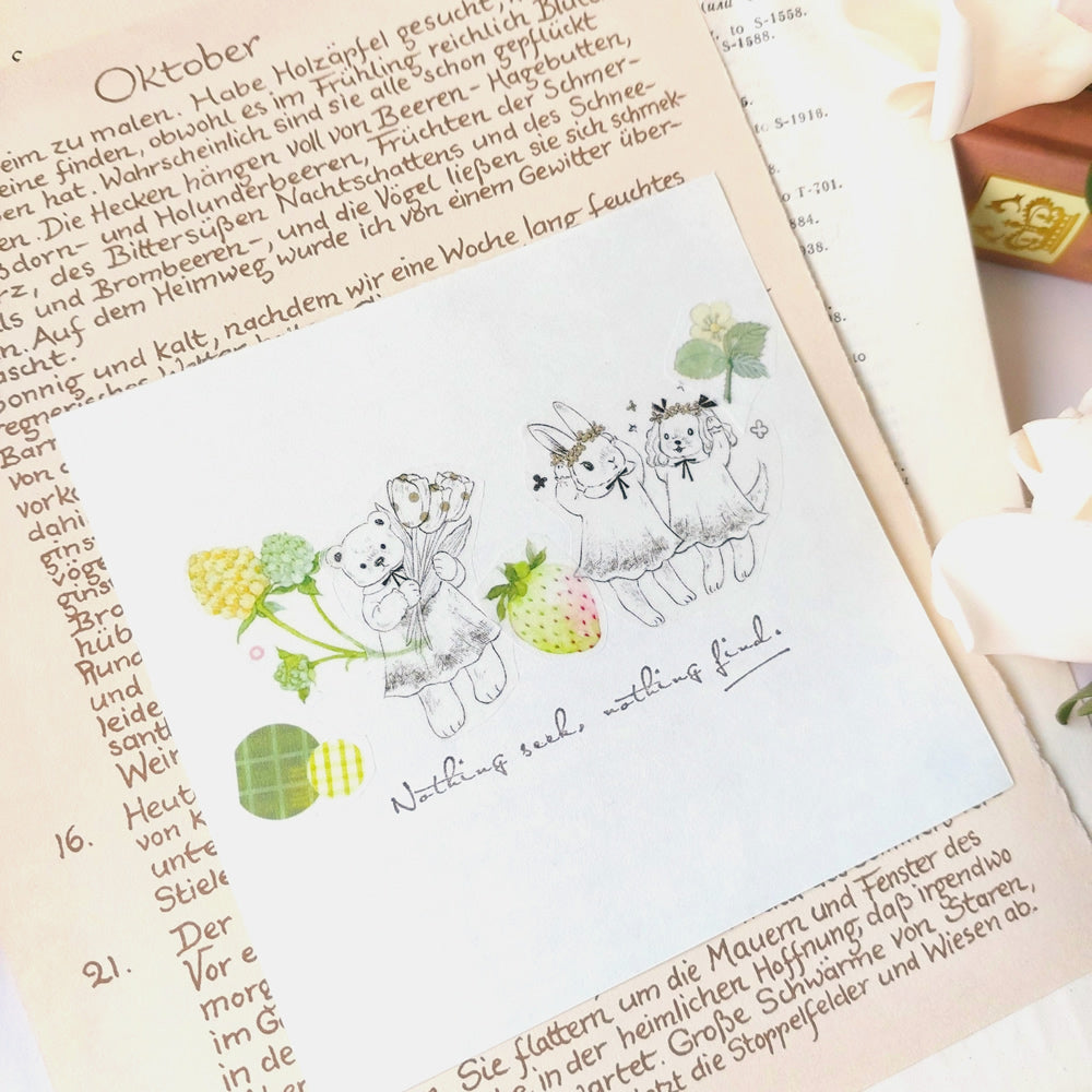 Kumayankee Washi Tape: Animals Orphanage