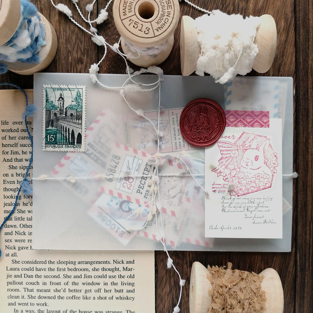 Kumayankee Stamp: Flower Bunnies