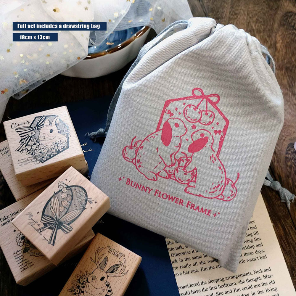 Kumayankee Stamp: Flower Bunnies