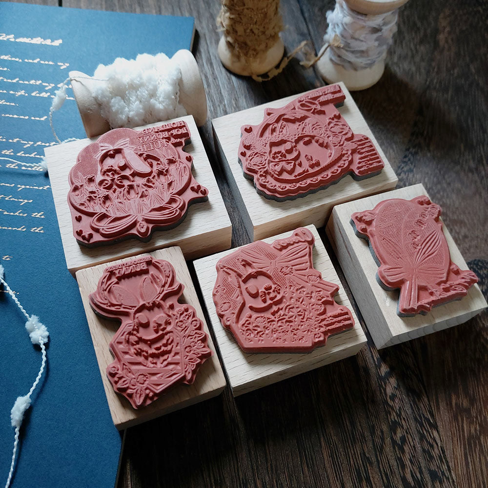 Kumayankee Stamp: Flower Bunnies