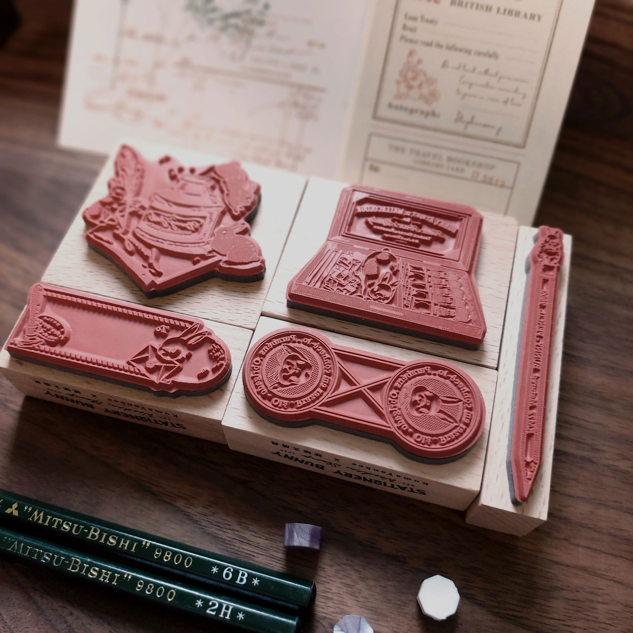 Kumayankee Stamp: Stationery Bunny