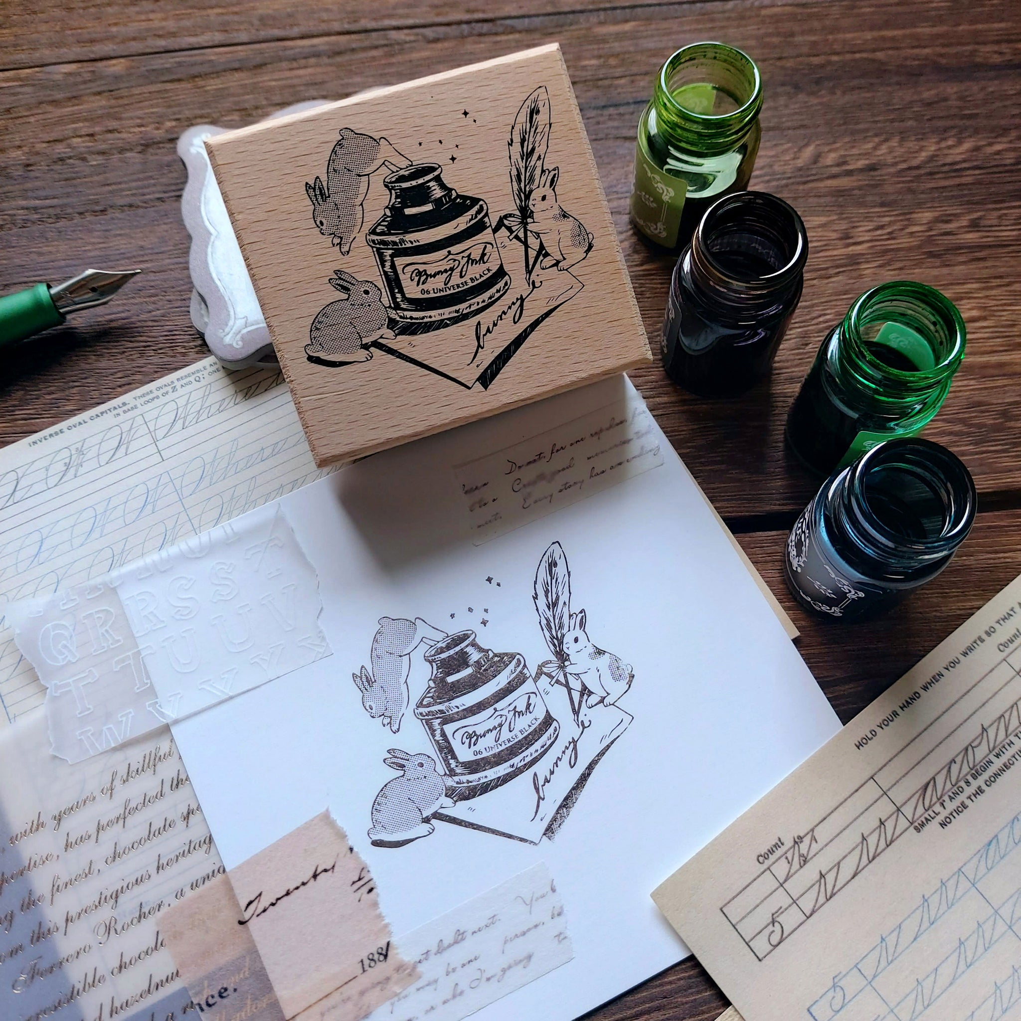 Kumayankee Stamp: Stationery Bunny