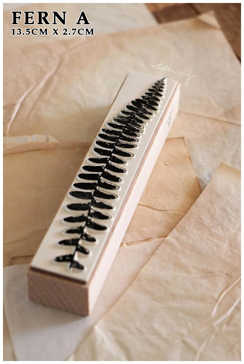 LCN Design Studio: Fern Specimen Rubber Stamps