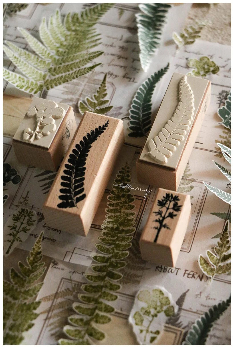 LCN Design Studio: Fern Specimen Rubber Stamps