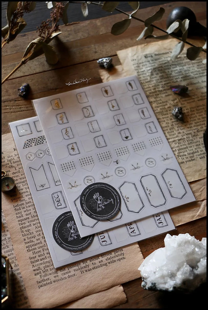 LCN Design Studio: Journal Label Stickers Sheet