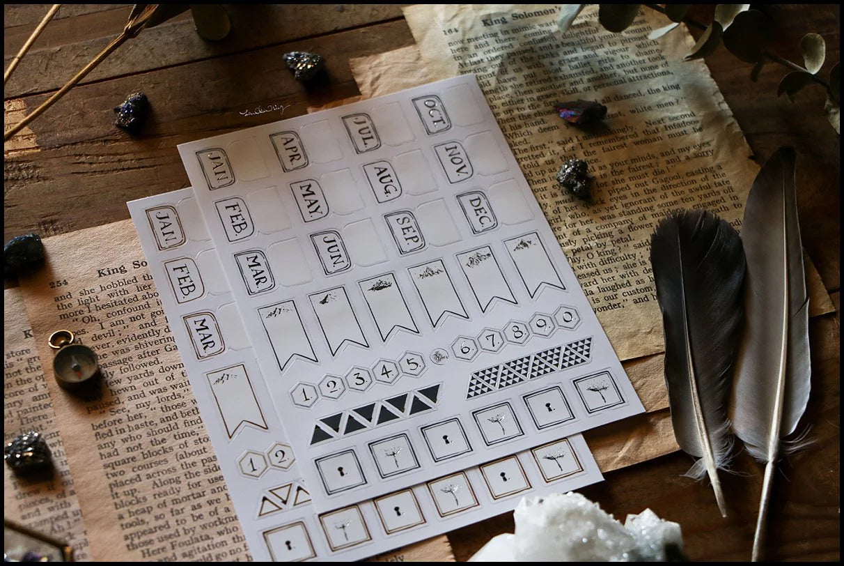 LCN Design Studio: Journal Label Stickers Sheet