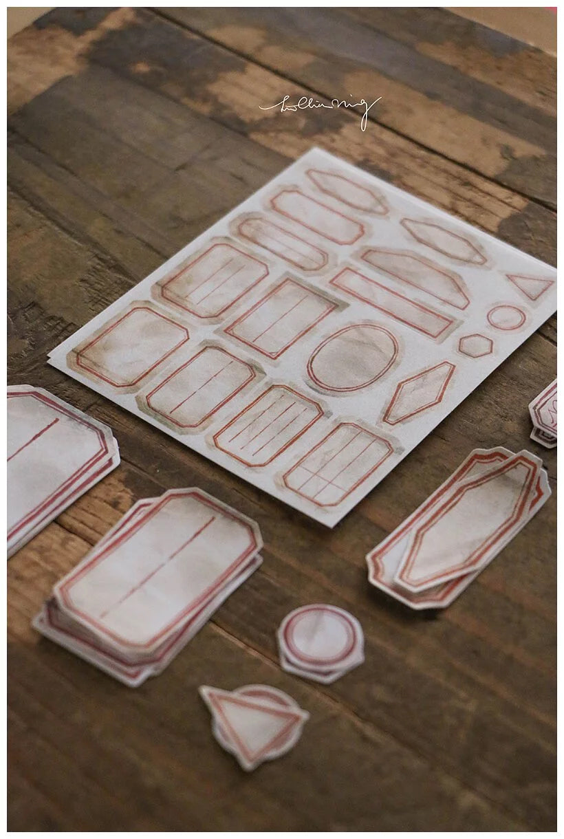 LCN Design Studio: Mini Vintage Labels Sticker Sheets