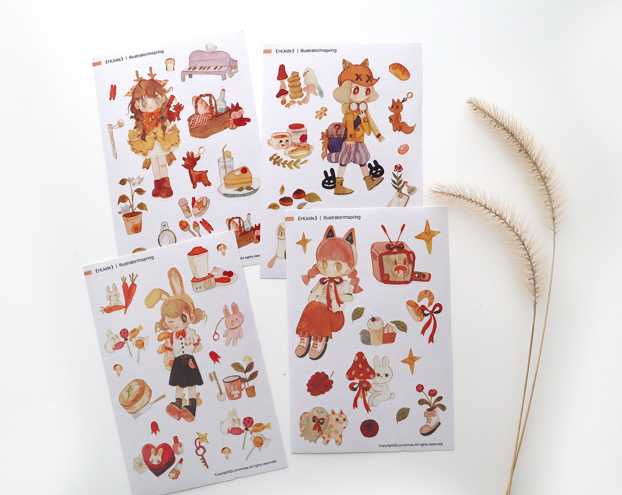 Lemontree Product: Hi Kids Stickers Sheet