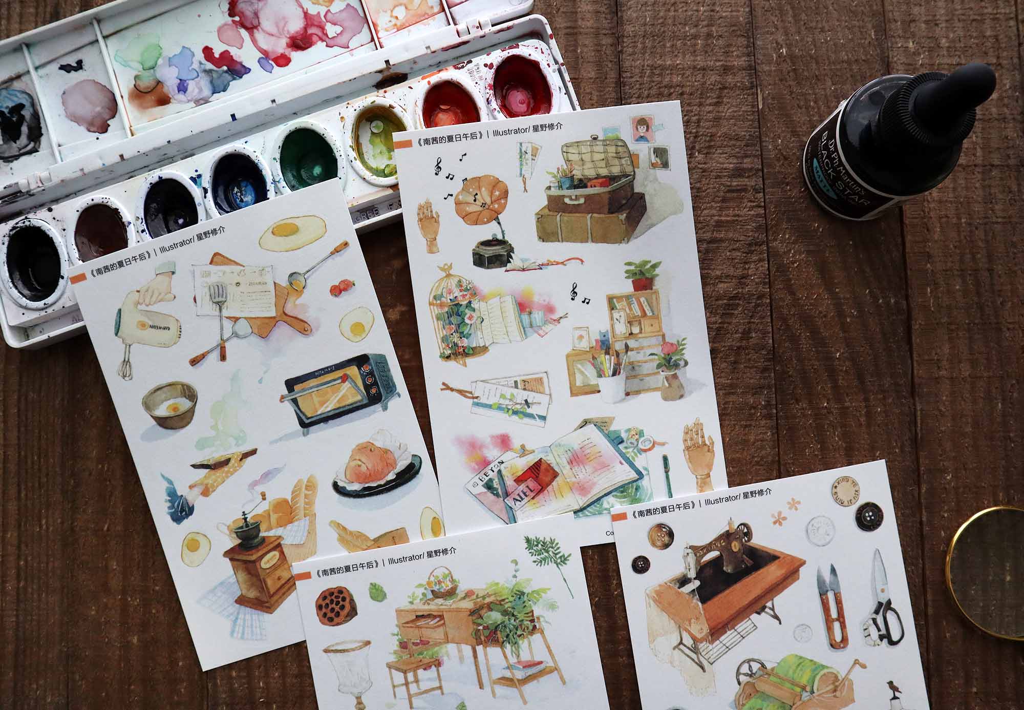 Lemontree Product: Nancy's Summer Afternoon Sticker Sheets
