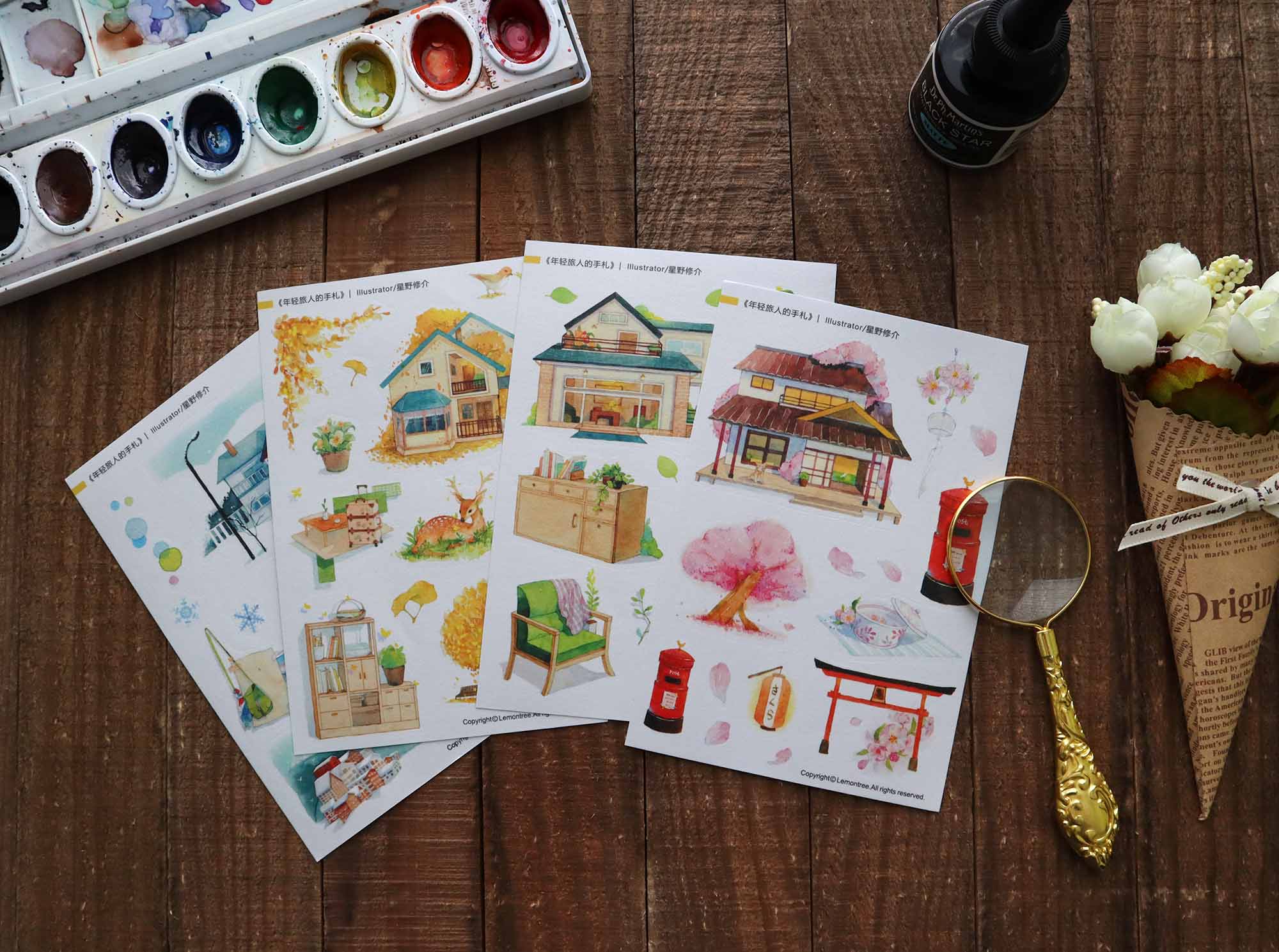 Lemontree Product: Passing Seasons Sticker Sheets