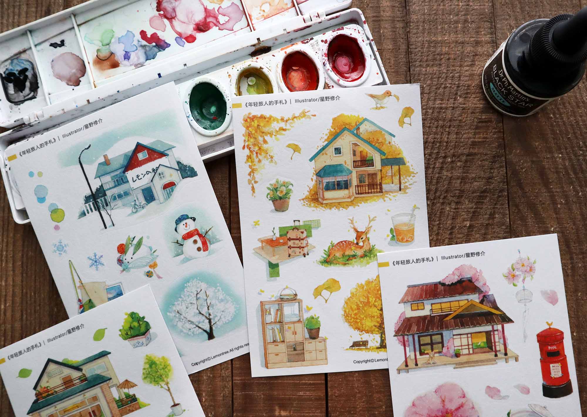 Lemontree Product: Passing Seasons Sticker Sheets