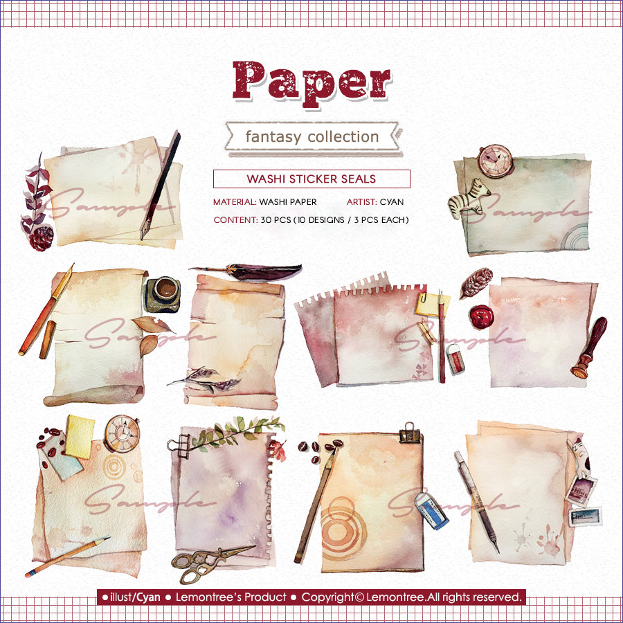 Fantasy Collection Stickers Pack: Paper