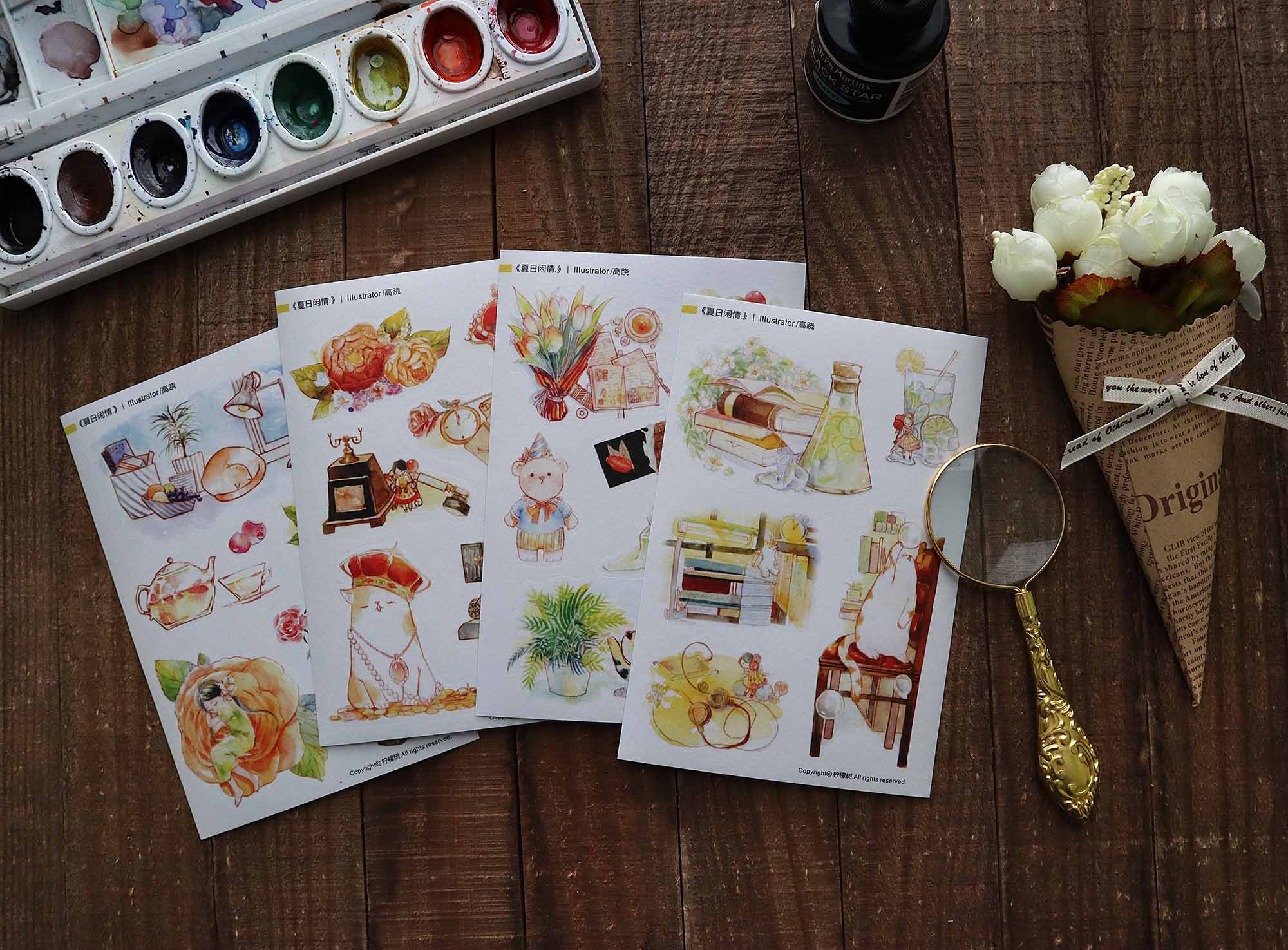 Lemontree Product: Relaxing Summer Days Sticker Sheets