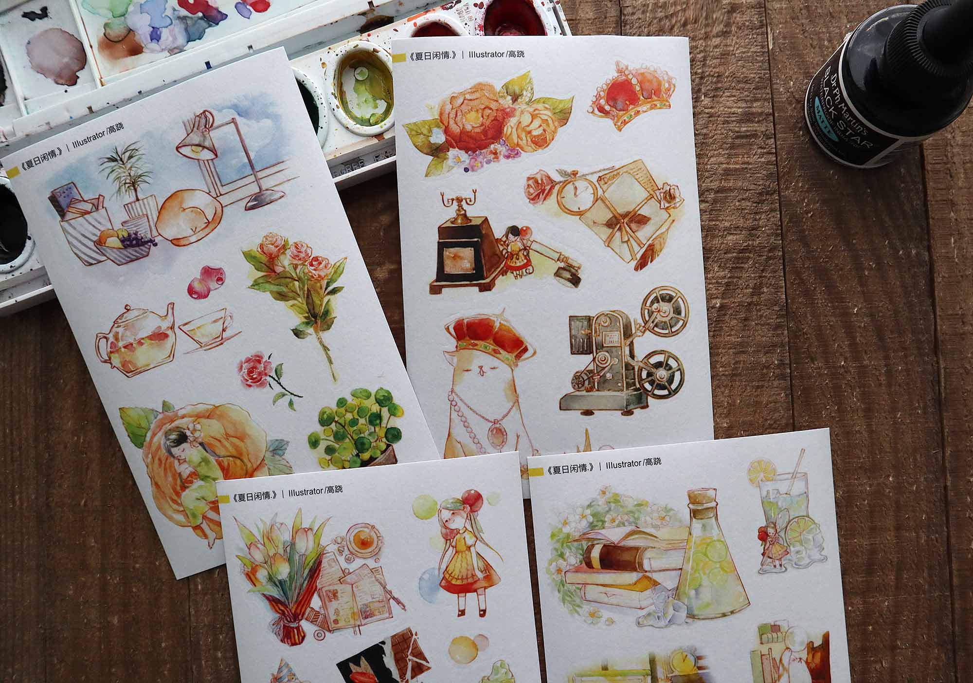 Lemontree Product: Relaxing Summer Days Sticker Sheets