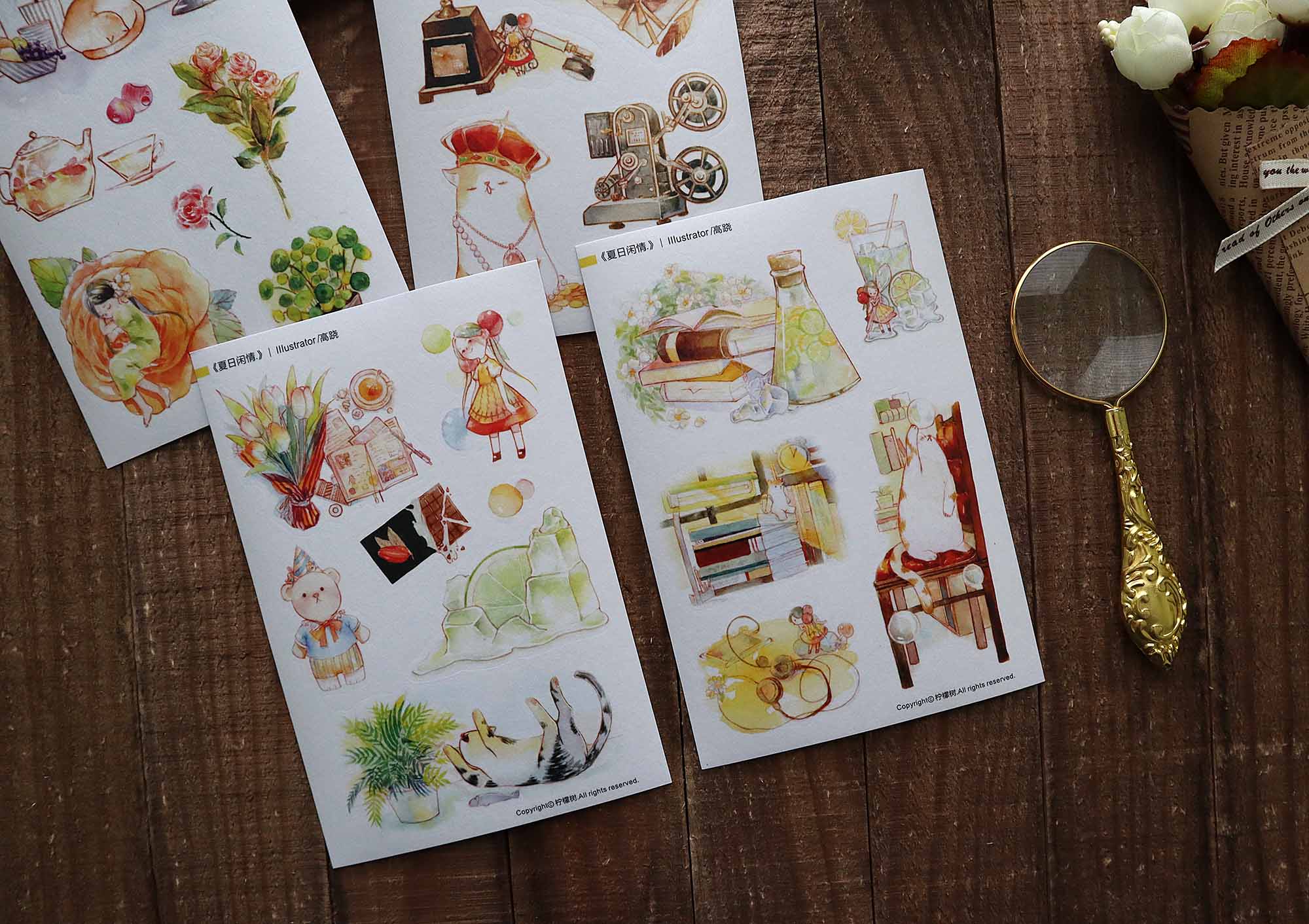 Lemontree Product: Relaxing Summer Days Sticker Sheets