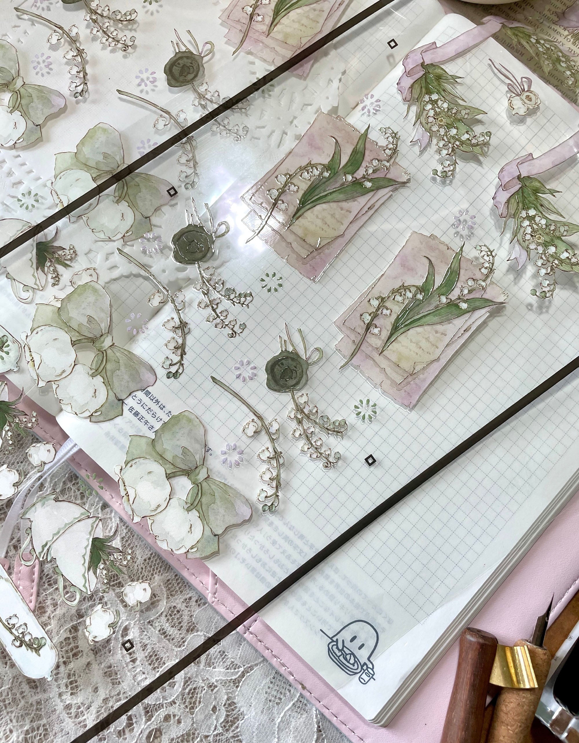 Castle of Clouds Masking Tape: Lily of the Valley
