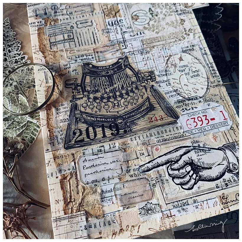 LCN Design Studio: Vintage Label Stickers (Green Box)