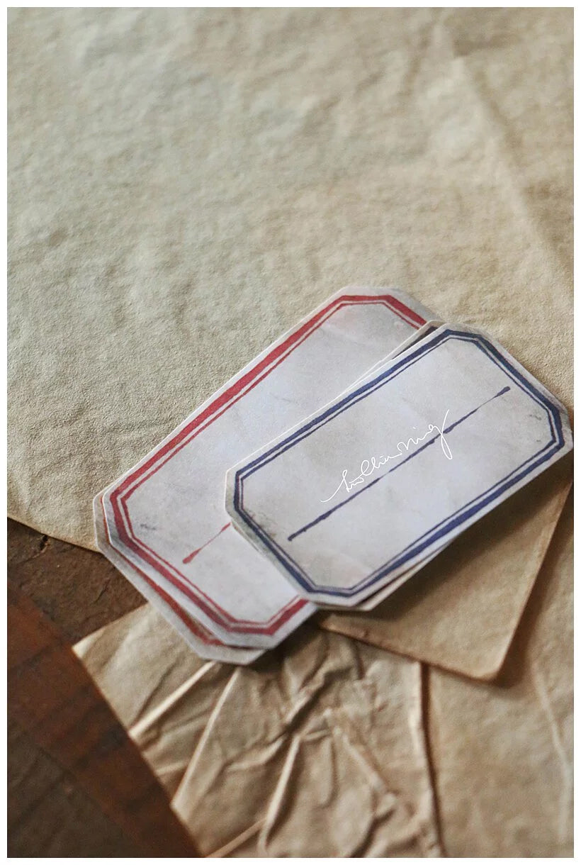 LCN Design Studio: Vintage Label Stickers (Green Box)