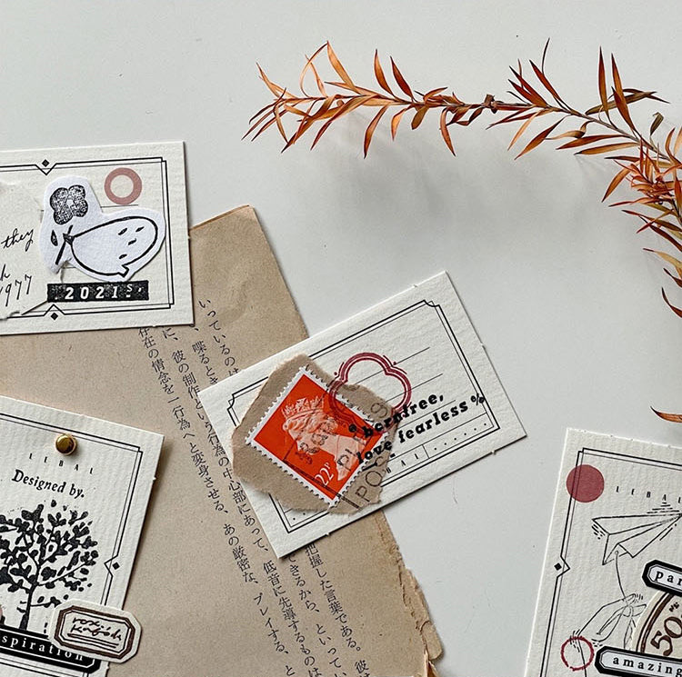 40PCS Blank White Label Stickers