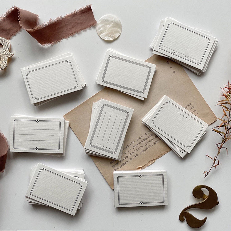 40PCS Blank White Label Stickers