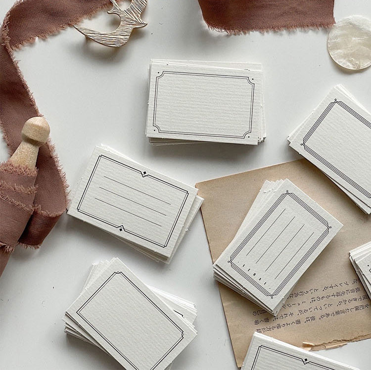 40PCS Blank White Label Stickers