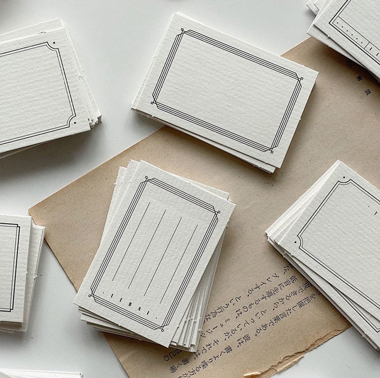 40PCS Blank White Label Stickers