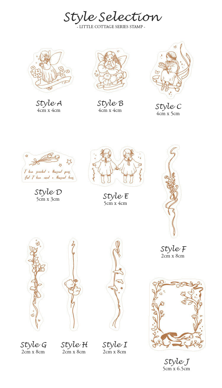 Little Cottage Series Rubber Stamps