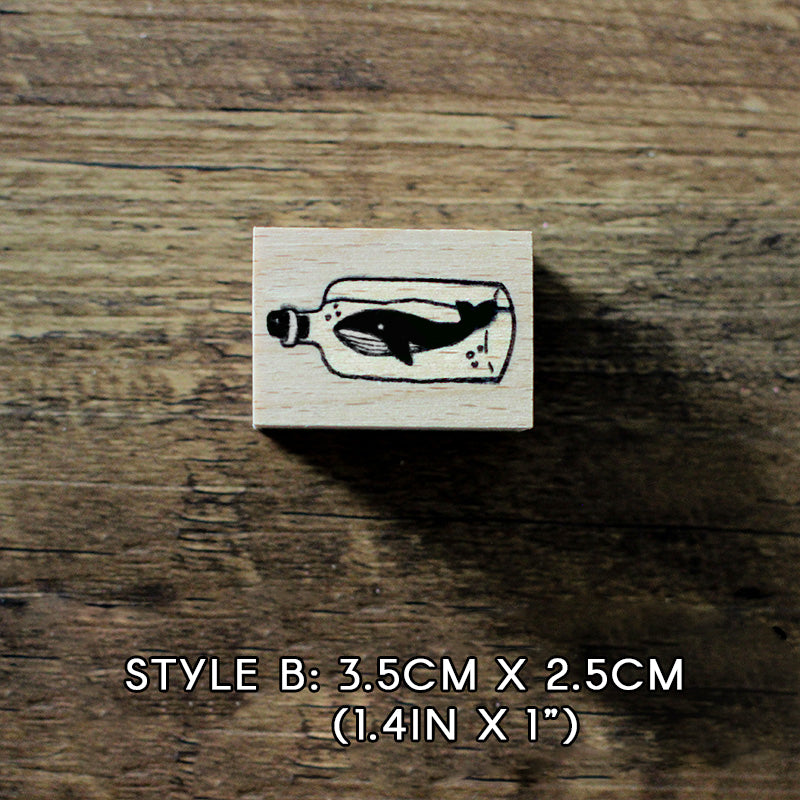 Wishing Whale Series Rubber Stamp