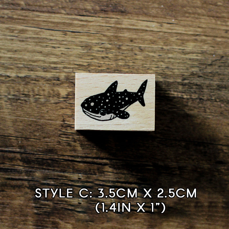 Wishing Whale Series Rubber Stamp
