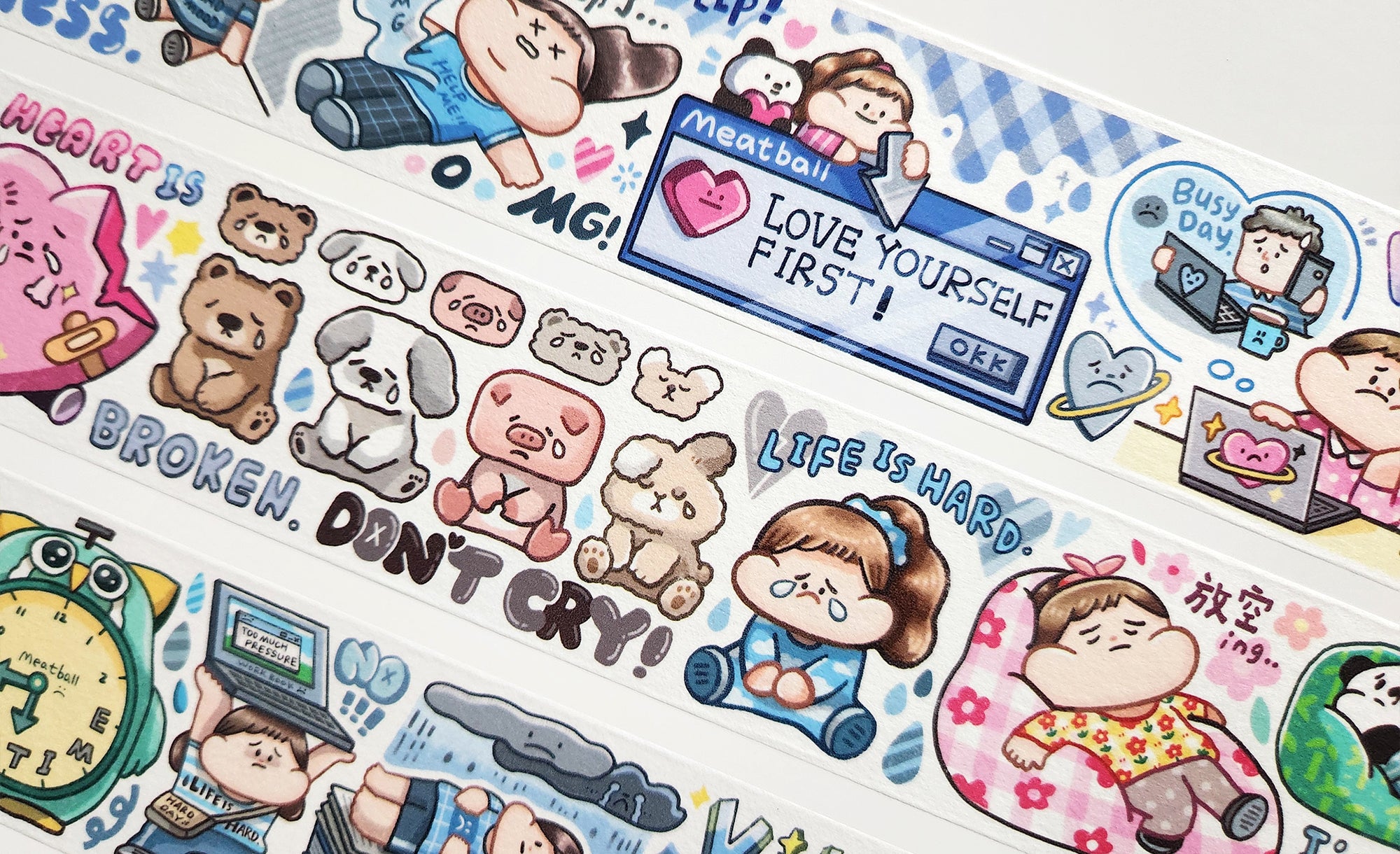 Meatball Washi Tape: Emo Time