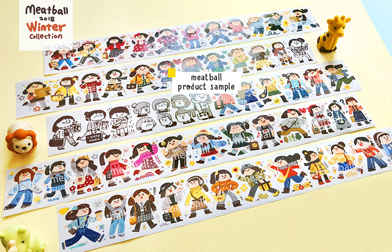 Meatball Washi Tape: Graffiti Buddies