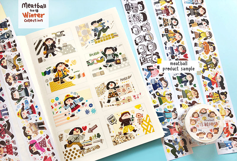 Meatball Washi Tape: Graffiti Buddies