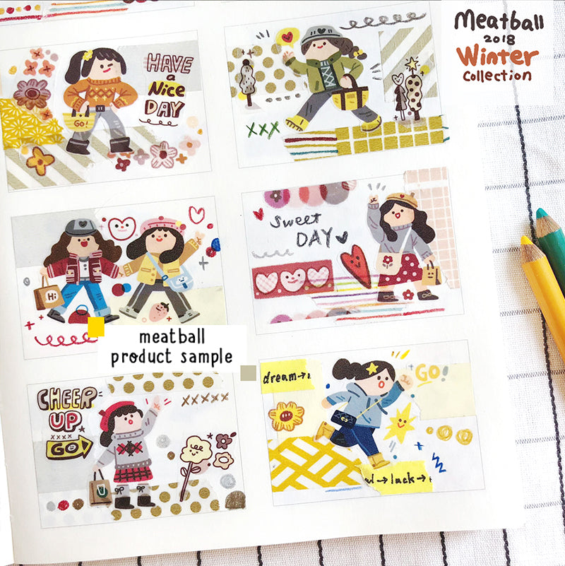 Meatball Washi Tape: Graffiti Buddies