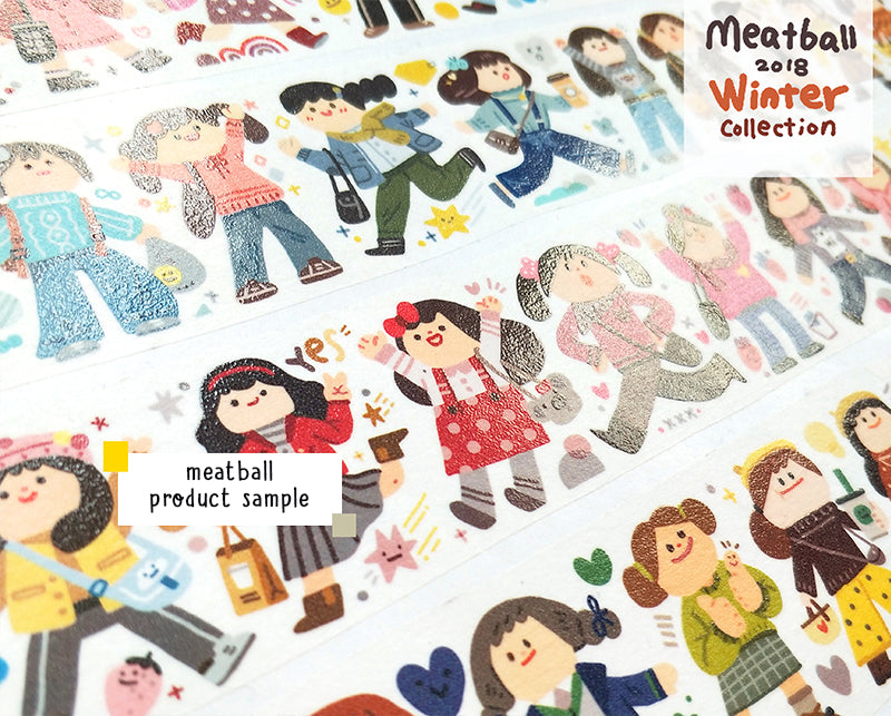 Meatball Washi Tape: Graffiti Buddies