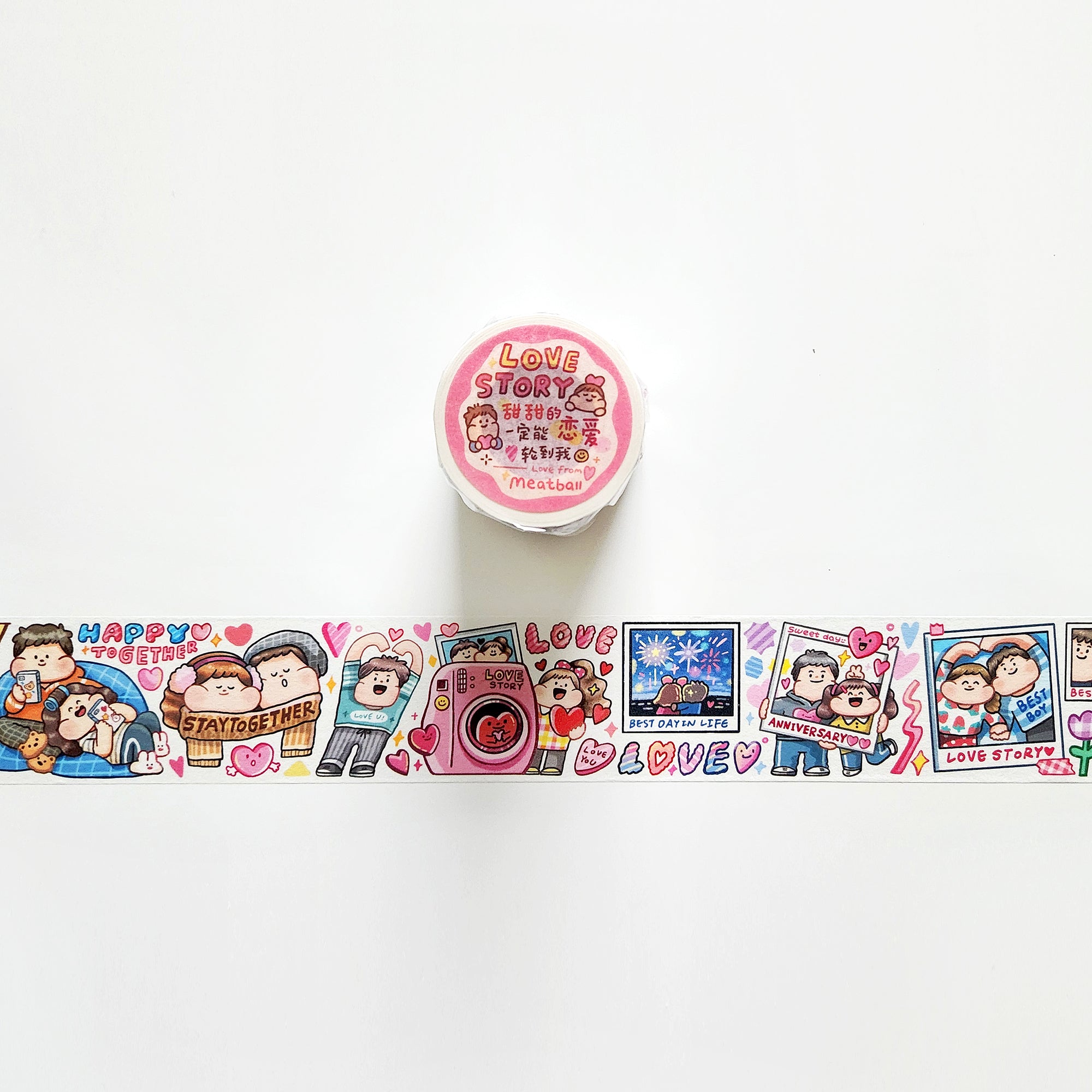 Meatball Washi Tape: Love Story