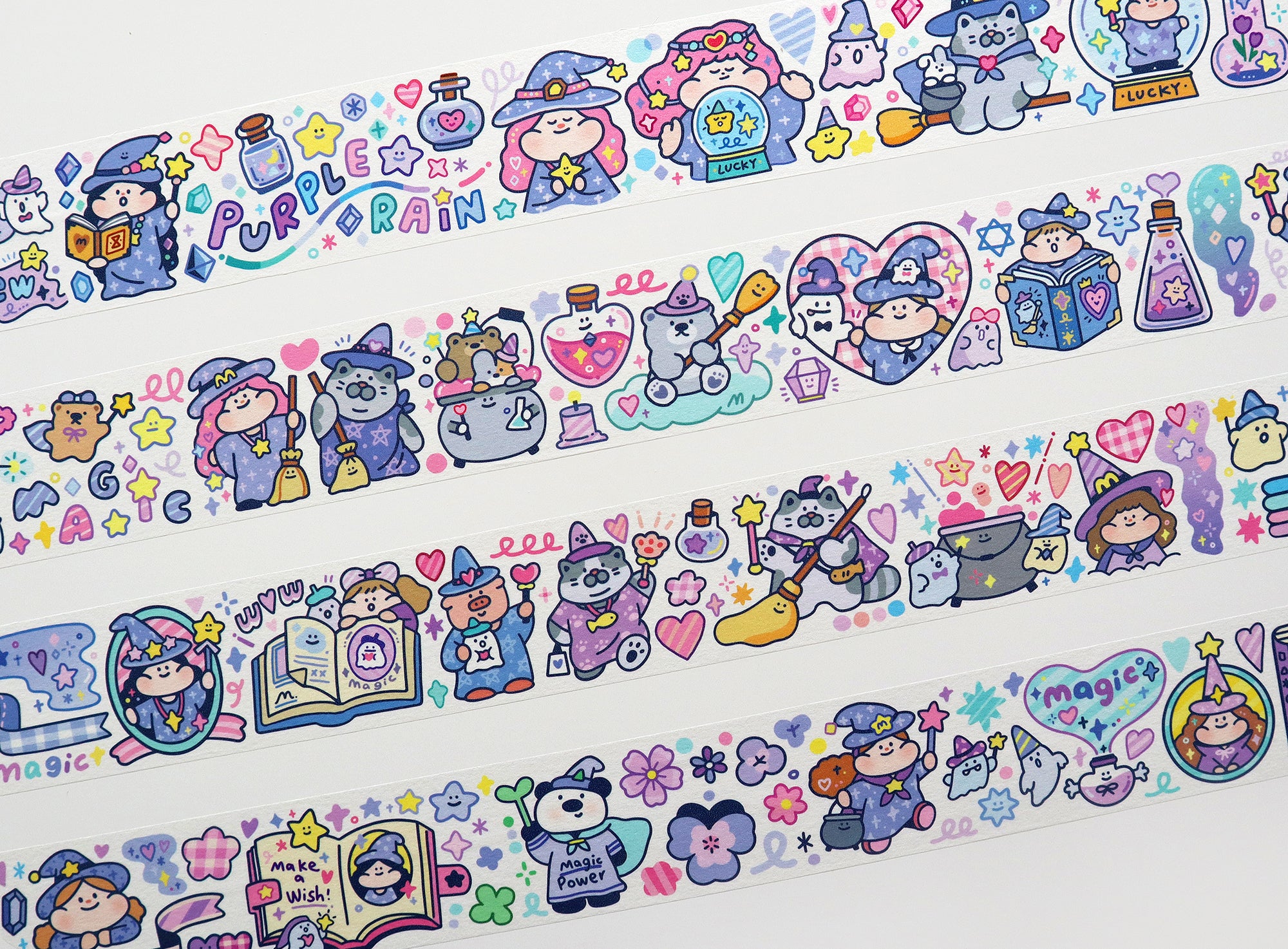 Meatball Washi Tape: Purple Rain