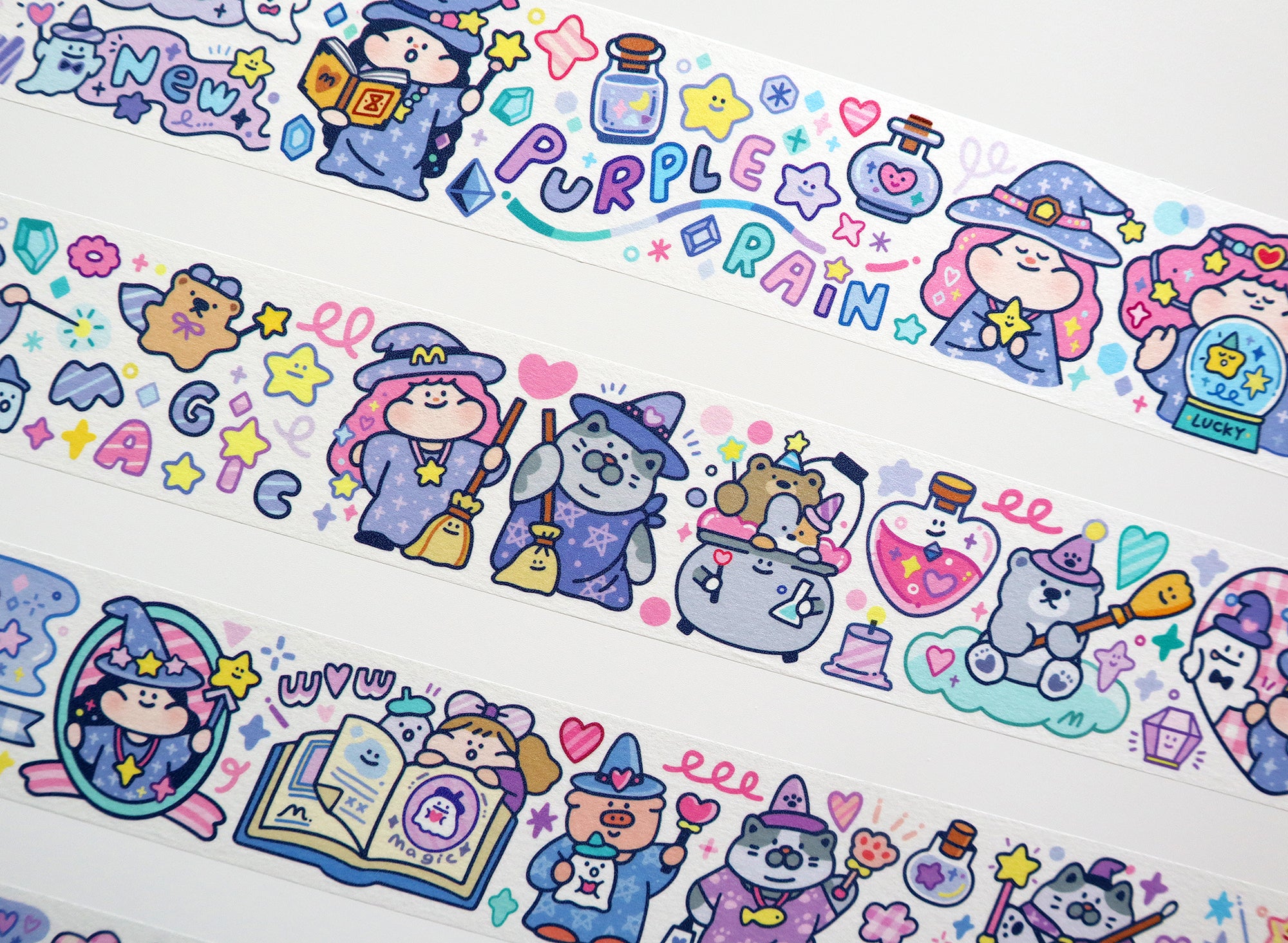 Meatball Washi Tape: Purple Rain