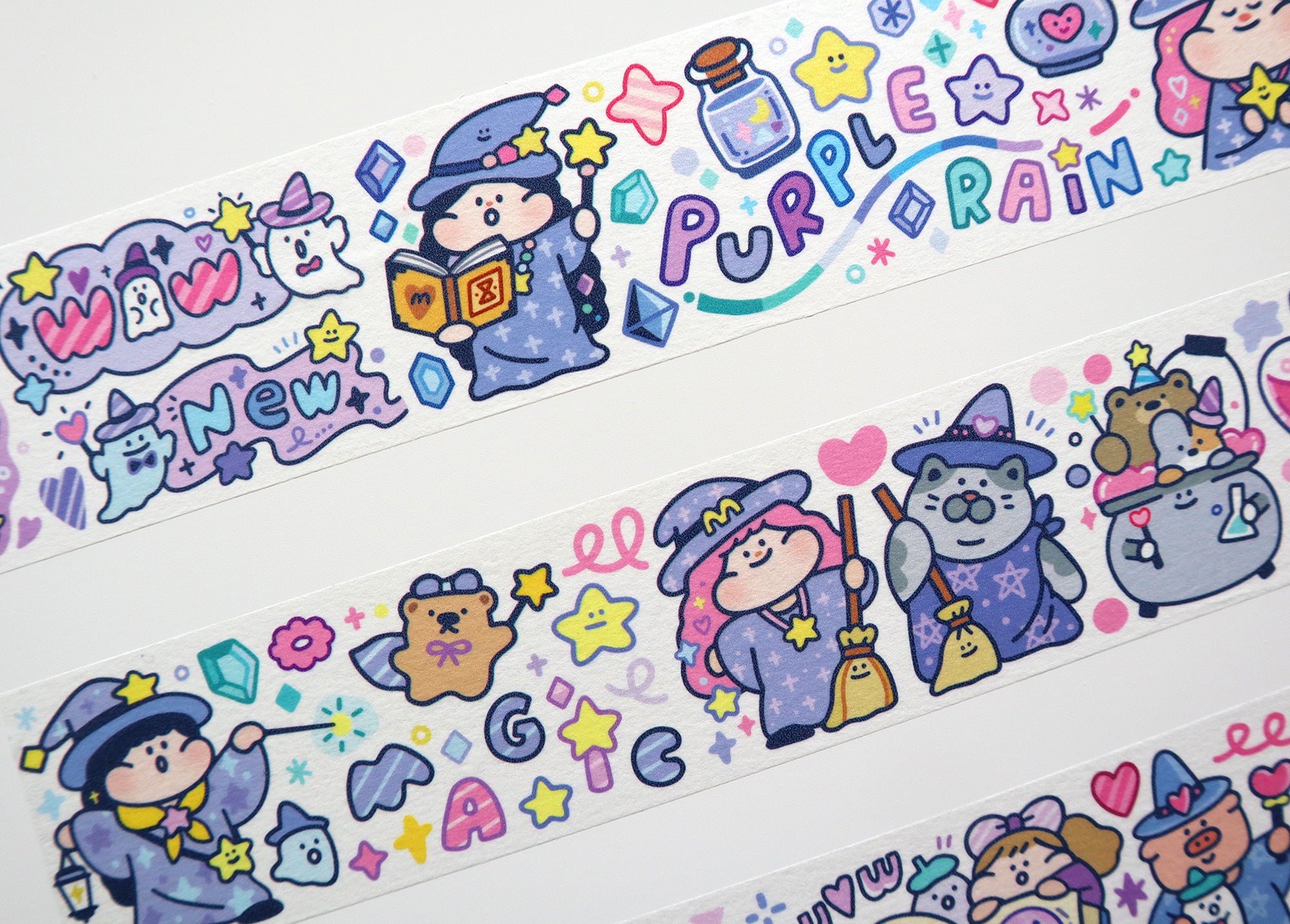Meatball Washi Tape: Purple Rain