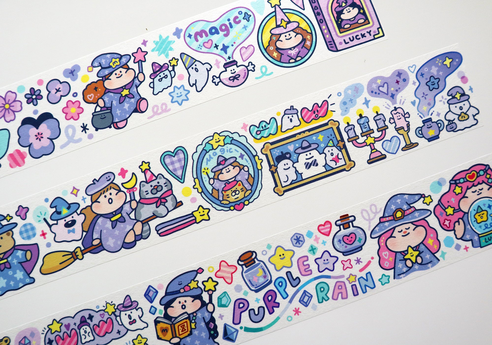 Meatball Washi Tape: Purple Rain