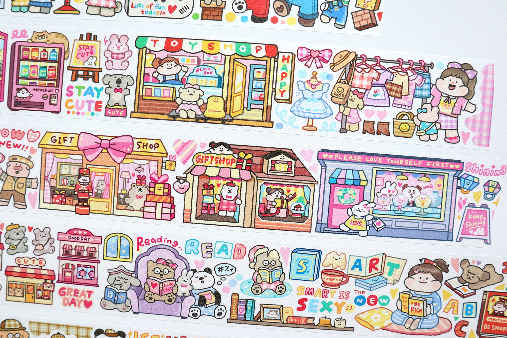 Meatball Washi Tape: Shopping Street 2
