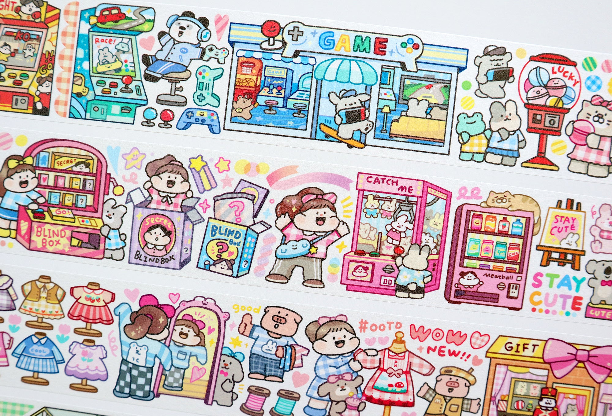 Meatball Washi Tape: Shopping Street 2