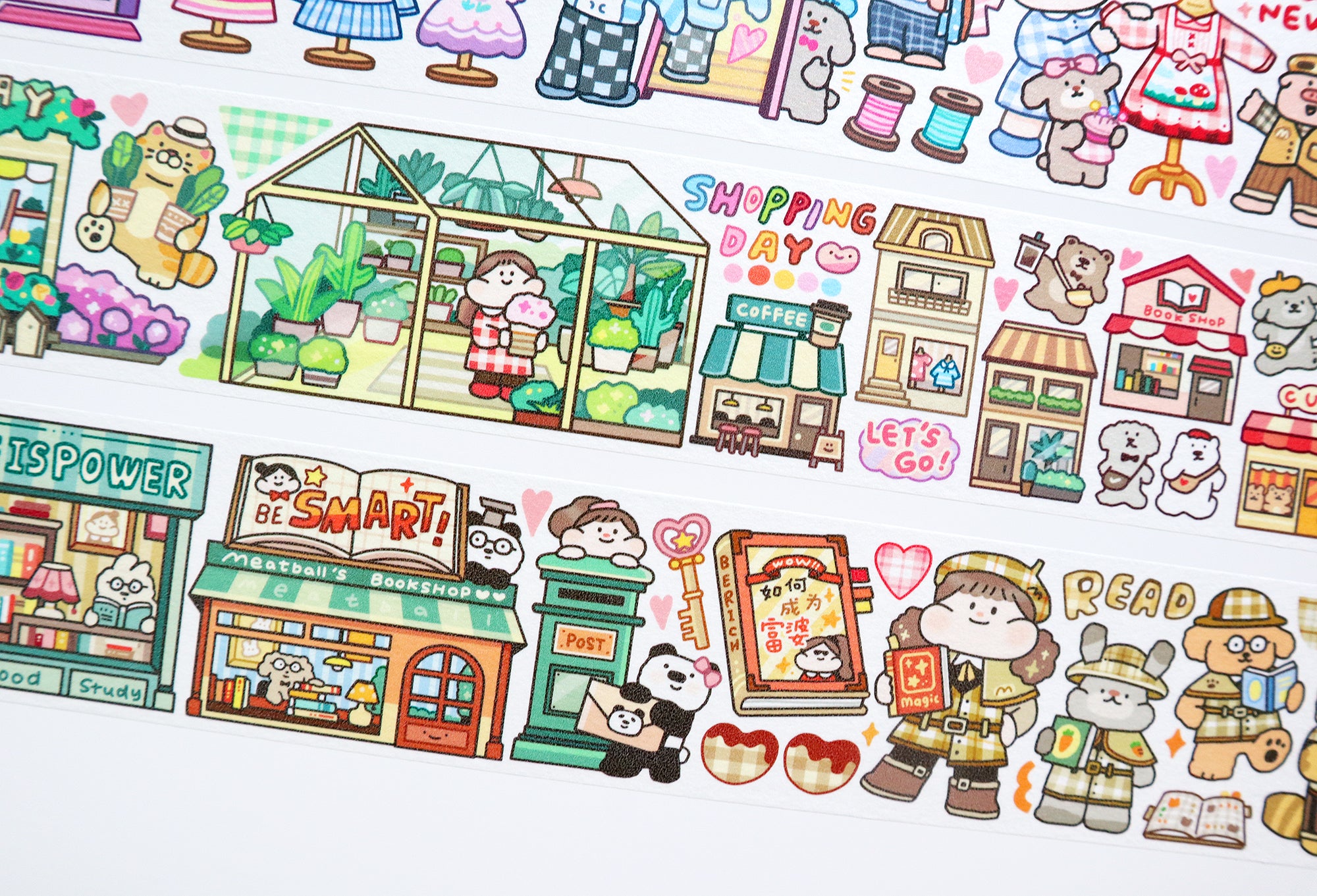 Meatball Washi Tape: Shopping Street 2