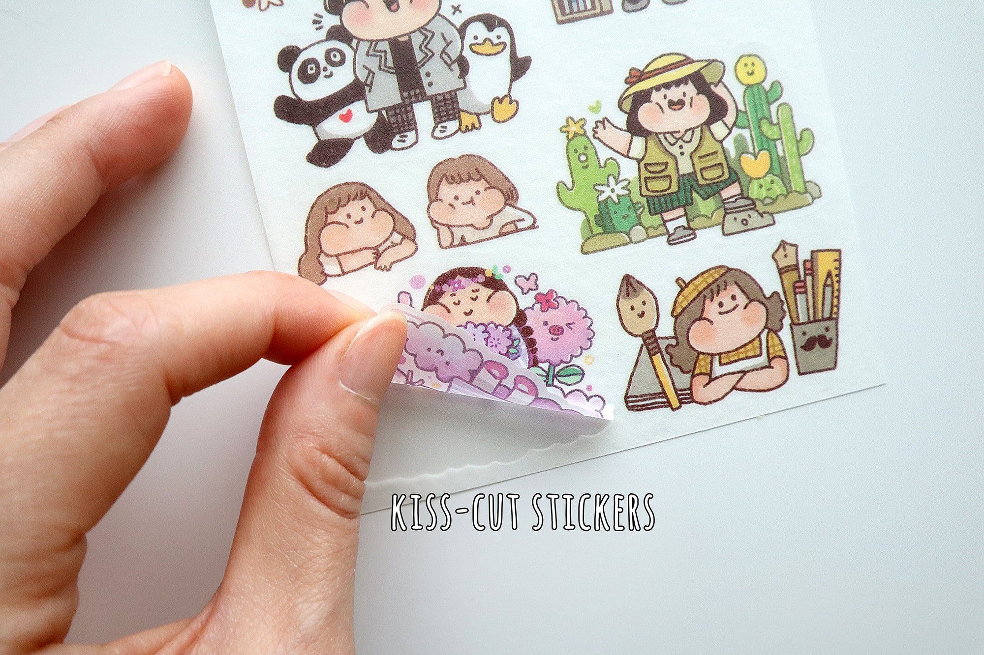 Meatball Stickers Sheet: Animals and Rainbow Girls